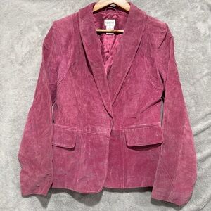 Together Women's leather Blazer Jacket Size 10